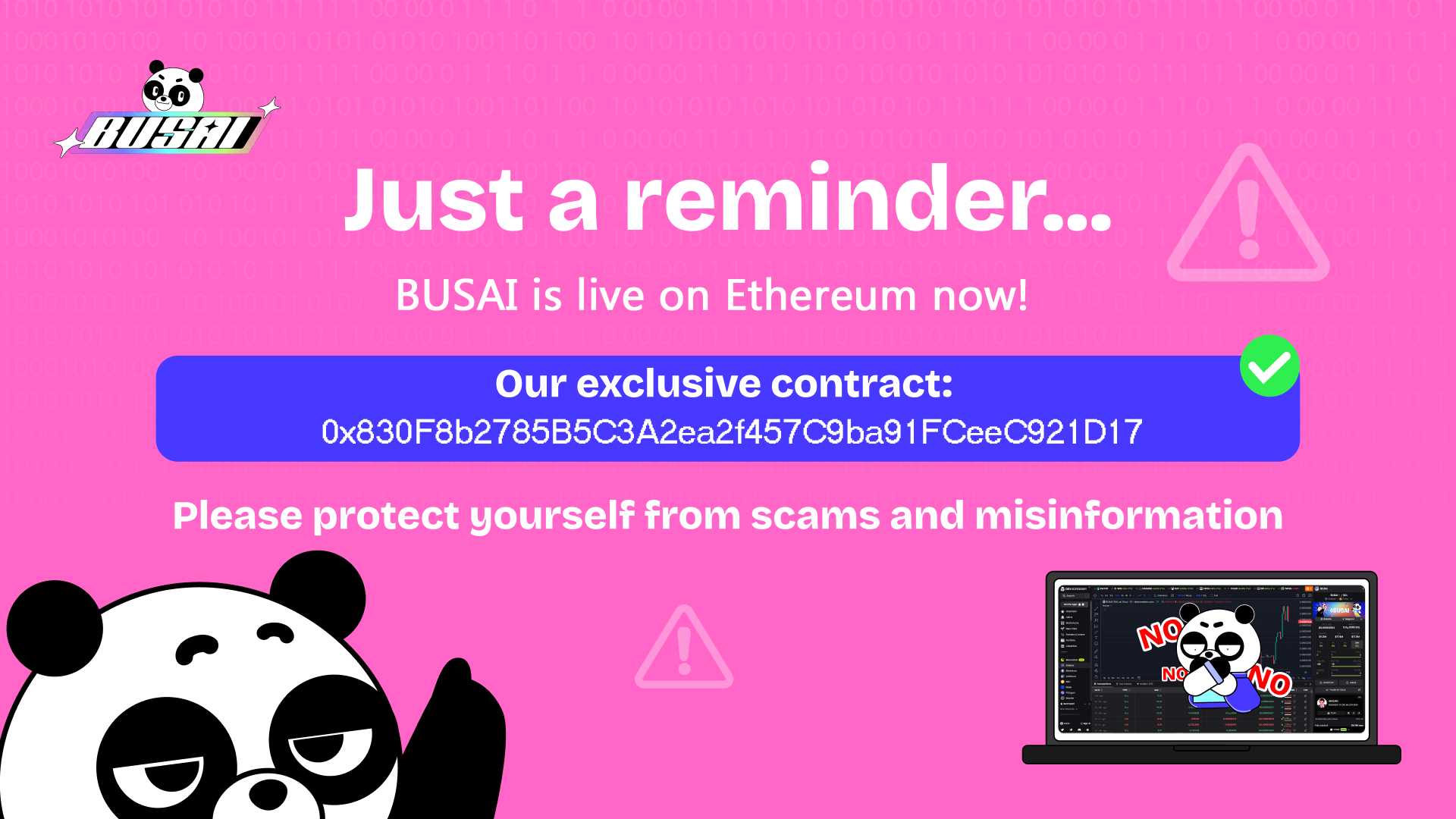 BUSAI-scam banner